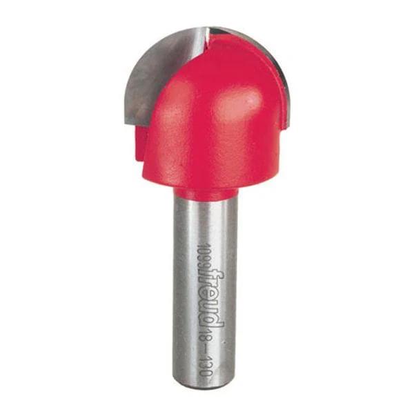 Round Nose Router Bit - 1/2" SH - Cutting Radius:5/8" - Diameter:1-1/4" - Cutting Length:3/4"